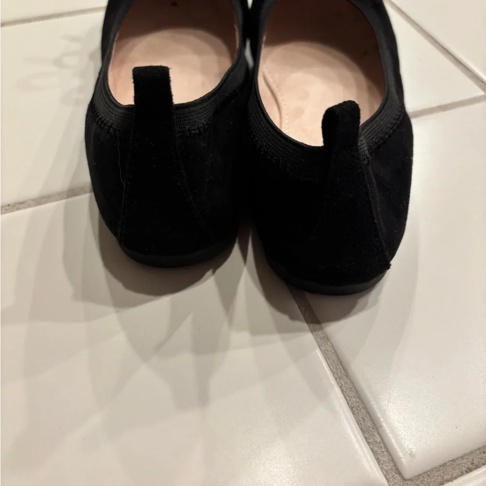 Great condition! Girls Black Bow Ballet Detail Flats